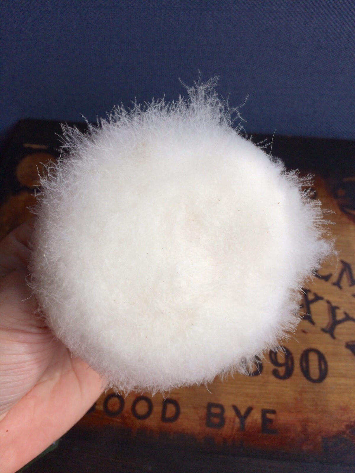 Vintage green glass powder pot and feather powder puff eBay