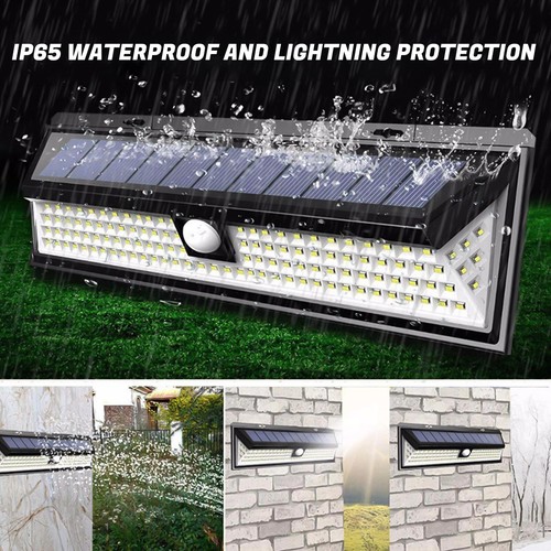1-2Pcs LED Solar Power Wall Light Waterproof Outdoor PIR Motion Sensor Path Lamp - Picture 8 of 18