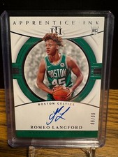 2019-20 National Treasures Apprentice Ink Romeo Langford 89/99 RC AUTO