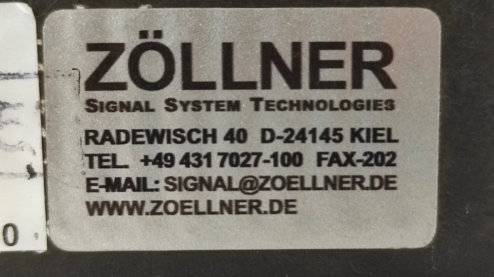 Zollner Signal Automat 6+S "A" / Signal-Automat 6+S "A" Operating Panel - Image 4 of 4
