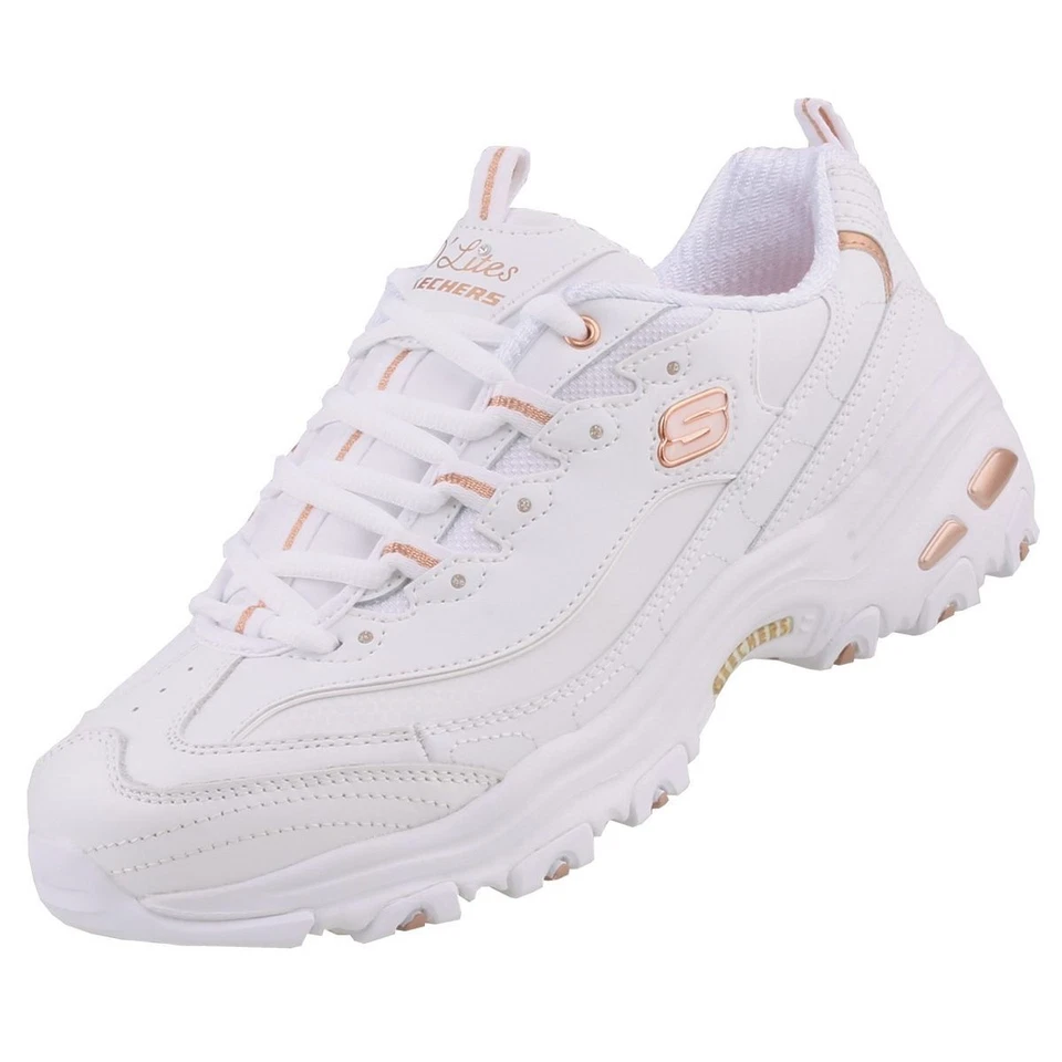 Skechers Sneaker Basket pour femmes D'Lites Fresh Start Blanc - Photo 1/4