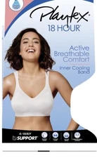 NEW Playtex Womens 18 Hour Active Breathable Wireless Bra Style 4159 40 DDD