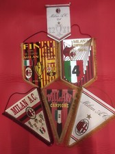 Gagliardetti pennants A.C. Milan vintage originali Serie A calcio football club