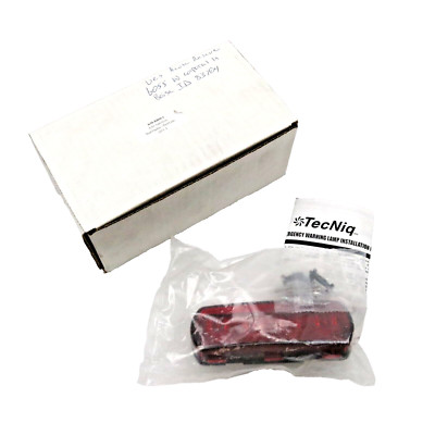 TecNiq K50 5'' x 2'' Emergency Flasher Lamp K50-RR001 Red Flasher / Lens