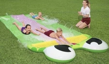 Bestway H2OGo Friendly Frog Slide 16ft Water Slide with sprinkler & 3 lanes NIB