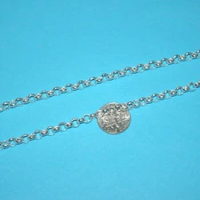 By the foot BULK 925 Sterling Silver Thick & Heavy 5mm ROLO Chain WHOLESALE LOTS