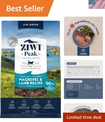 Peak Air-Dried Cat Food   Mackerel & Lamb - All Natural, High Protein, Grain ...