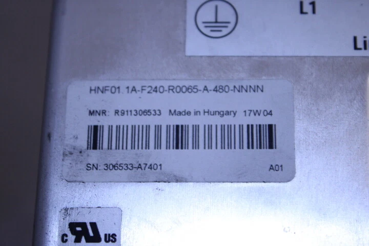 REXROTH HNF01.1A-F240-R0065-A-480-NNNN MNR: R911306533 - Bild 2 von 3