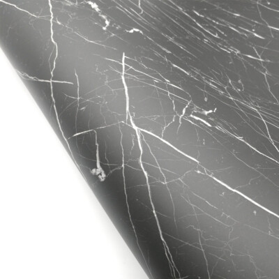 Matte Black Marble Interior film - Peel & Stick Decorative Renovated Film