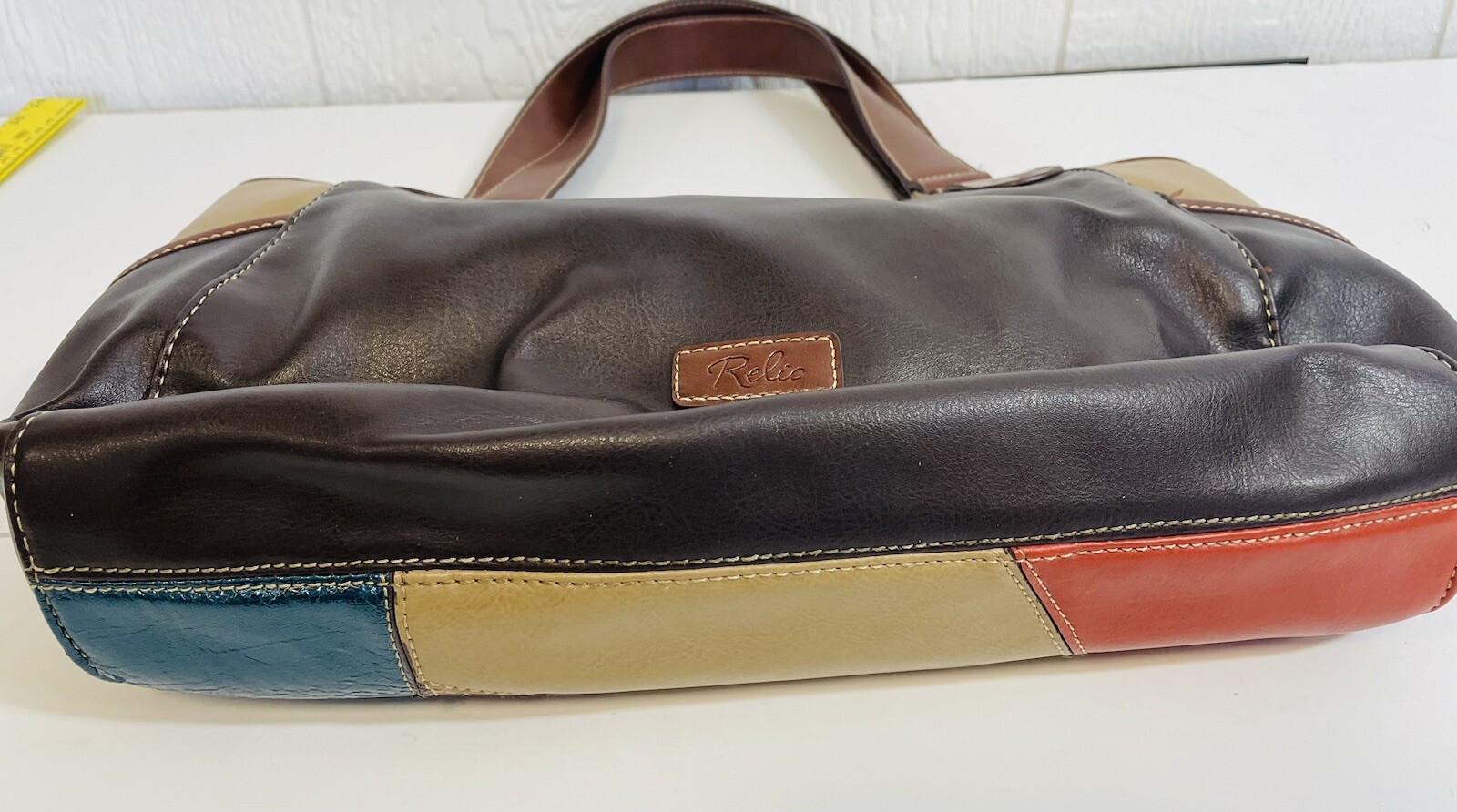 Relic Purse Patchwork Boho Shoulder Hand Bag Supe… - image 5