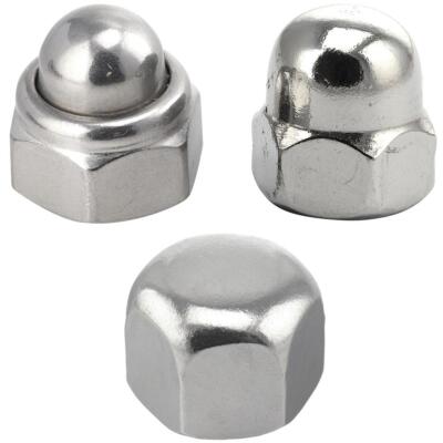 Hutmuttern Edelstahl A2 hohe Niedrig Form Muttern Hutmutter selbstsichernd V2A