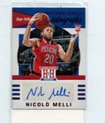NICOLO MELLI 2019-20 Panini Chronicles Hometown Heroes Rookie Auto Autograph