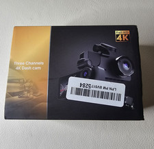 Full HD 4K Three Channels Dash Camera Front, Inside Rear