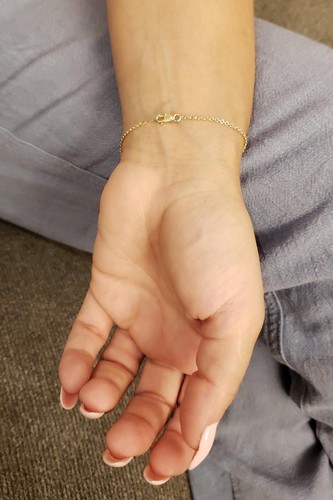 14Kt Gold 0.15 Ct Genuine Natural Diamond Bezel Bracelet - Picture 5 of 8