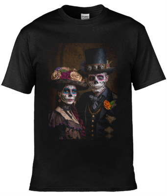 Day of the Dead Design 23 von 24 Soft Style Tshirt Sugar Skull