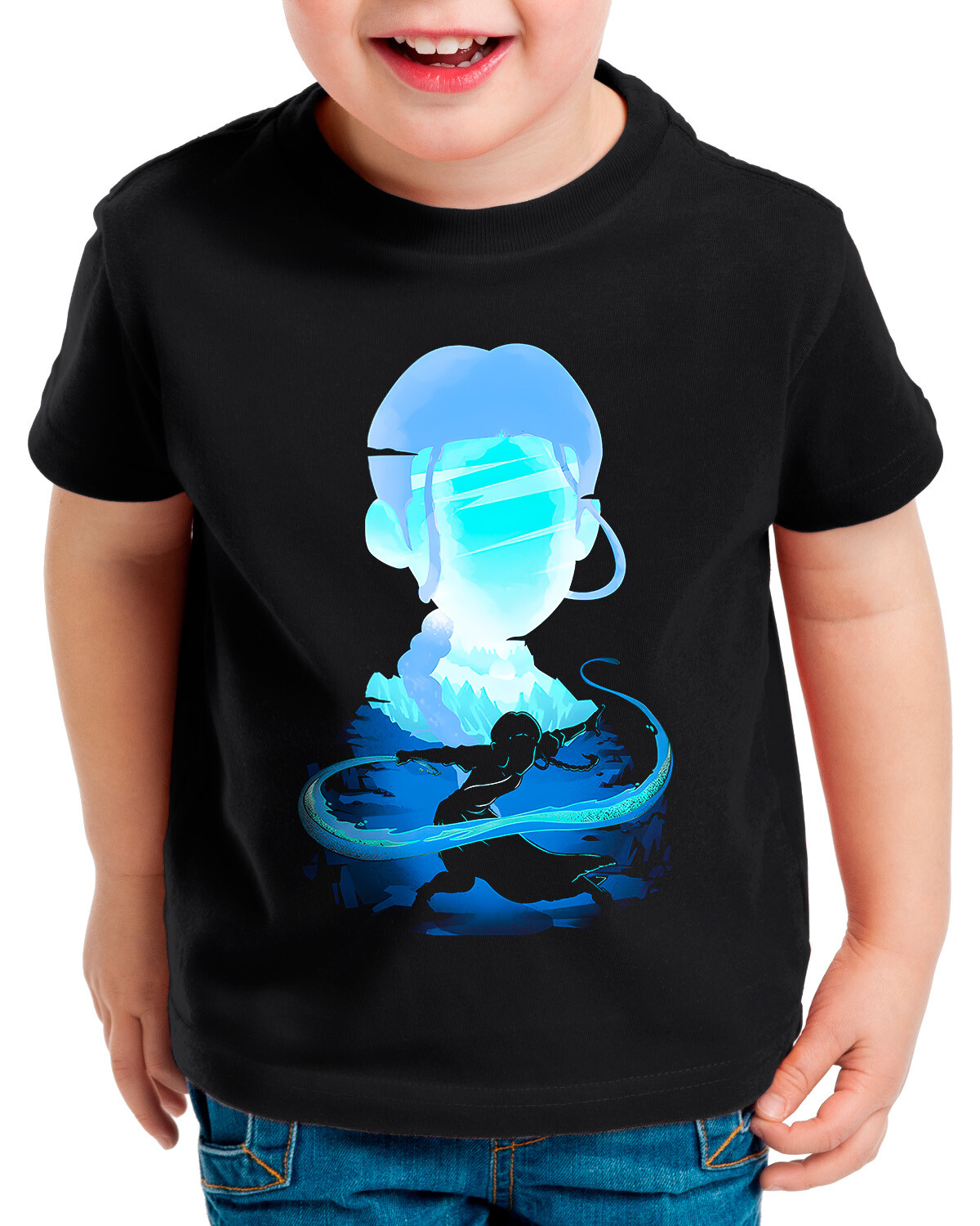 ALTRA T shirt bambino acqua e ghiaccio avatar japan manga ultimo