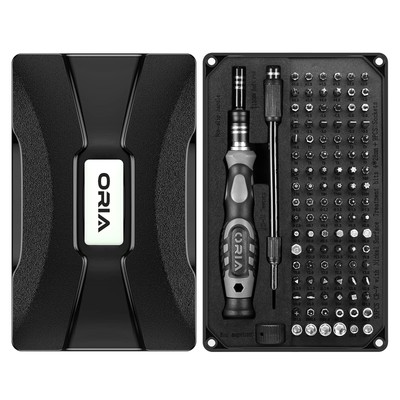 ORIA 106in1 Precision Screwdriver Set 102 Bits Magnetic Tool Kit for iPhone PC