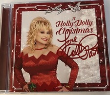 Dolly Parton Signed Autographed Cd Holly Dolly Christmas ￼