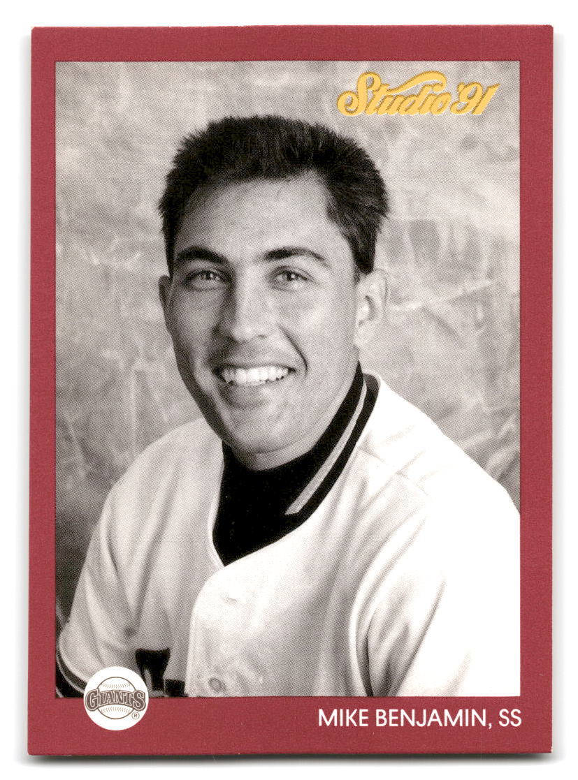 Mike Benjamin 1991 Studio #252 San Francisco Giants BASEBALL