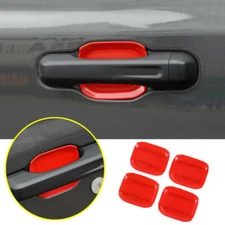 Red ABS Door Handle Bowl Cover Trim For 2020-2022 Jeep Gladiator JT Accessories