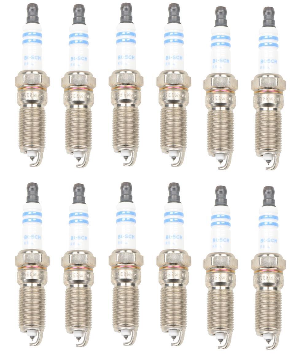 Set of 12 Spark Plugs Bosch Platinum Fine Wire For Aston Martin DB9 2005 6.0 V12