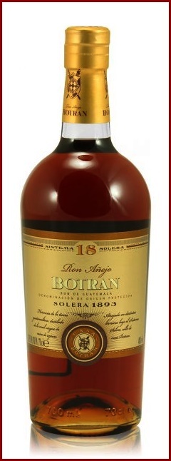 Rum BOTRAN 18 y. SOLERA 1893 RESERVA ron Anejo Rhum Guatemala con astuccio