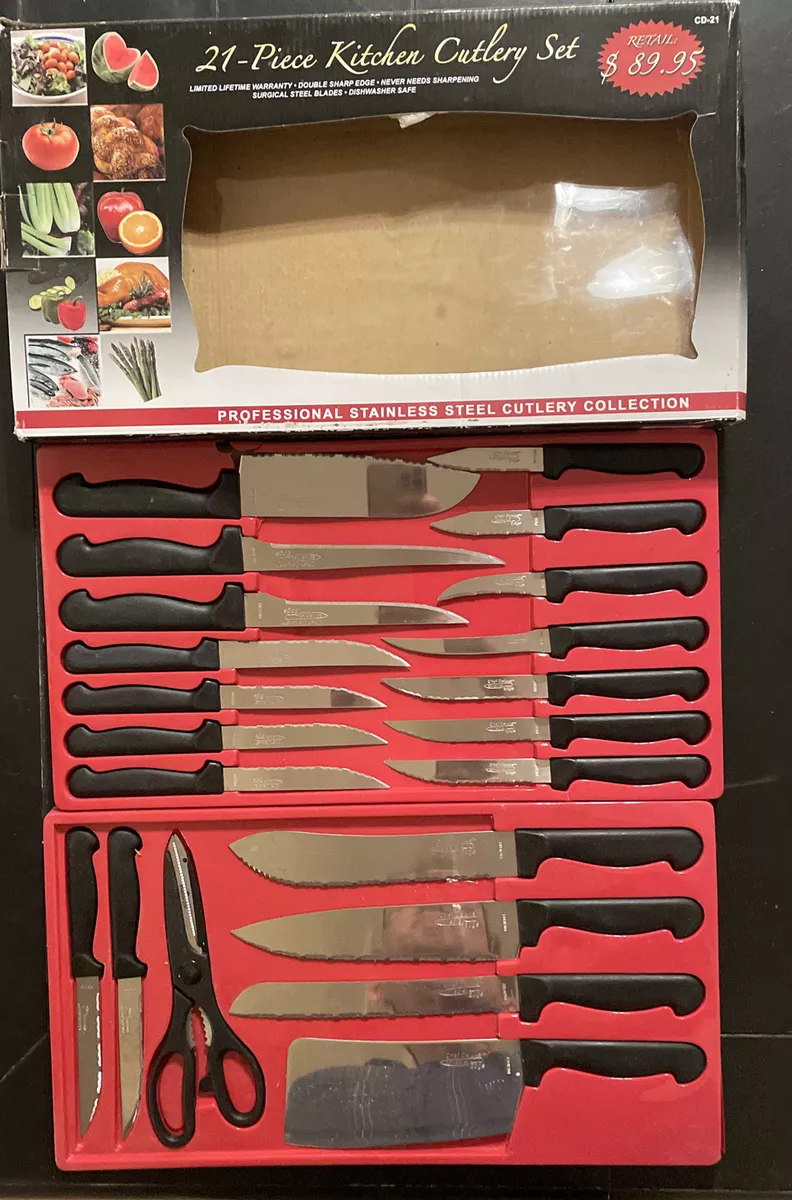 21 piece sale kitchen cutlery set