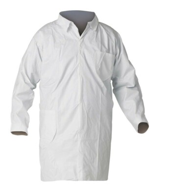 Lot of 30 KleenGuard A40 Lab Coat MODEL # 44452 -     Size : MEDIUM