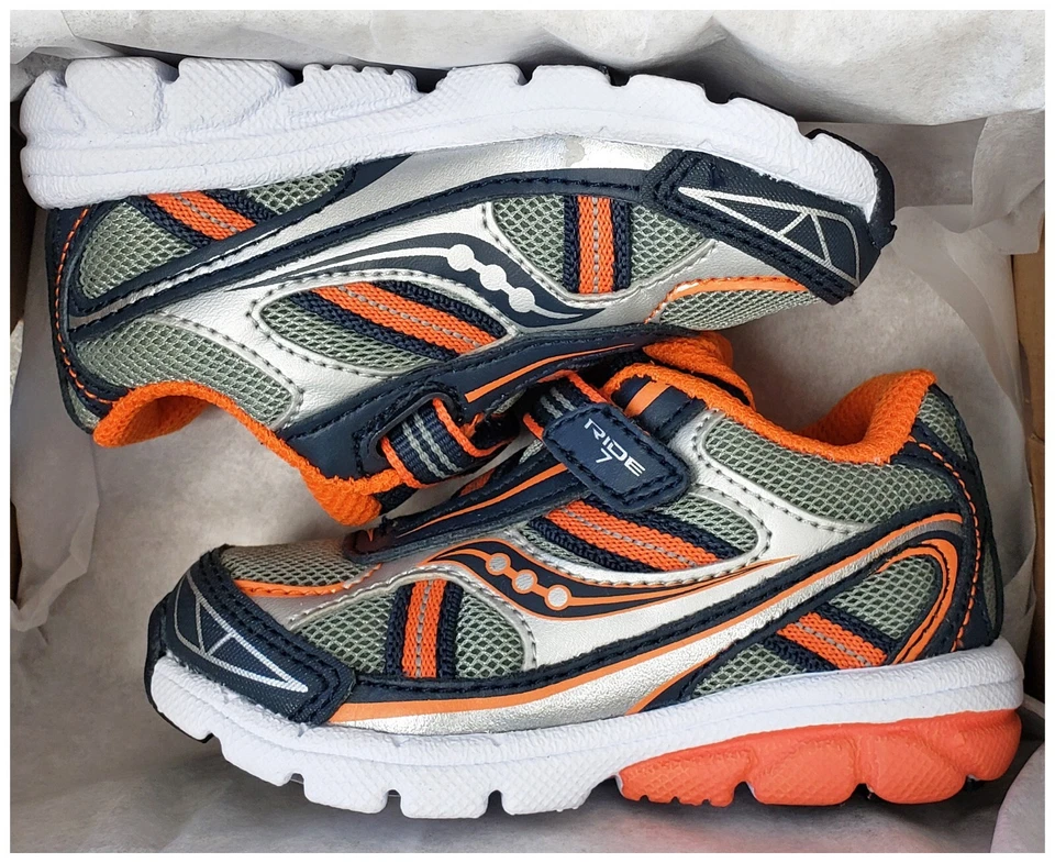 Tênis Saucony Little Kid's Boy Baby Ride tamanho 5 - Imagem 3 de 4