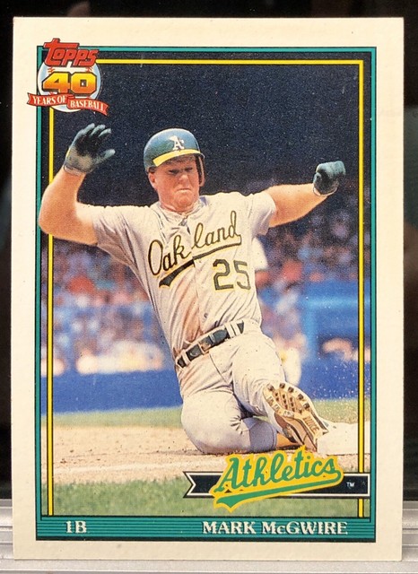 1991 MARK McGWIRE TOPPS 40 YEARS OF BASEBALL CARD 270 EBay