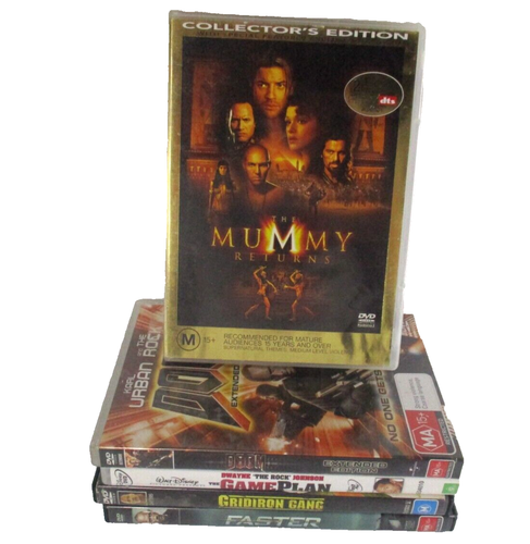 Dwayne The Rock Johnson Movie Bundle 5x DVDs PAL R4 Titles in Description Tested - Picture 3 of 10