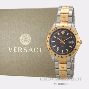 Authentic Men's Versace Hellenyium Brown Dial Two-tone Watch V11040015 |  eBay
