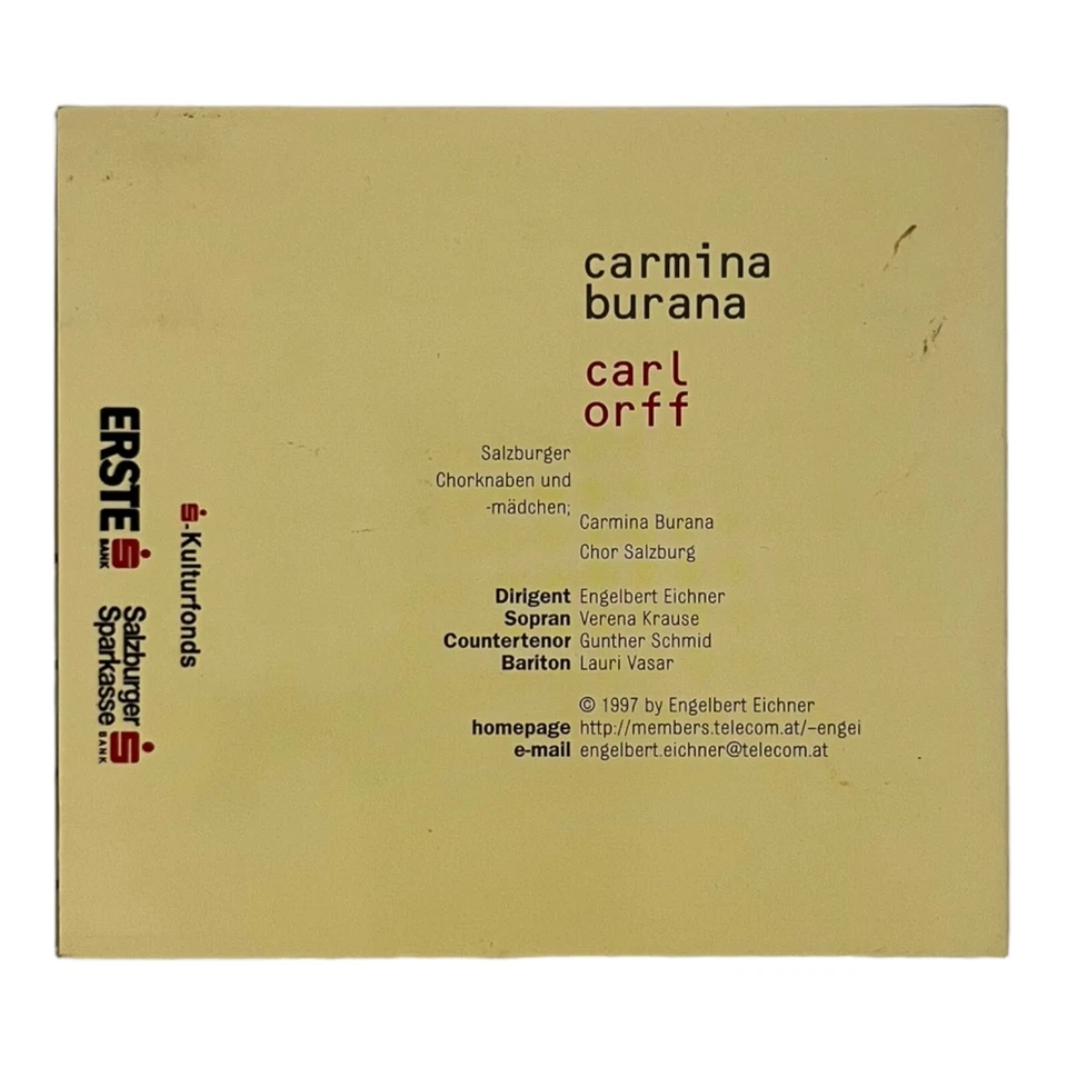 Carl Orff - Carmina Burana | CD | 1997 - Bild 2 von 2