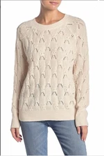 Elodie Knit Pull Over Sweater Size XL Off White NWT