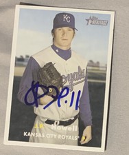 J.P. Howell autographed baseball card 2006 Topps Heritage Rookie Season #460