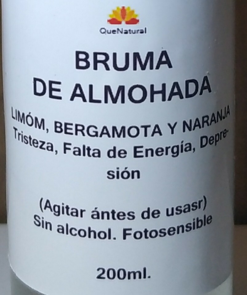 Bruma De Almohada. Limón Bergamota Y Naranja. Combate la Tristeza, Falta...