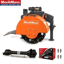 MechMaxx 3-Point PTO Stump Grinder For 15-45hp Tractor, 24'' Flywheel Dia, SG24