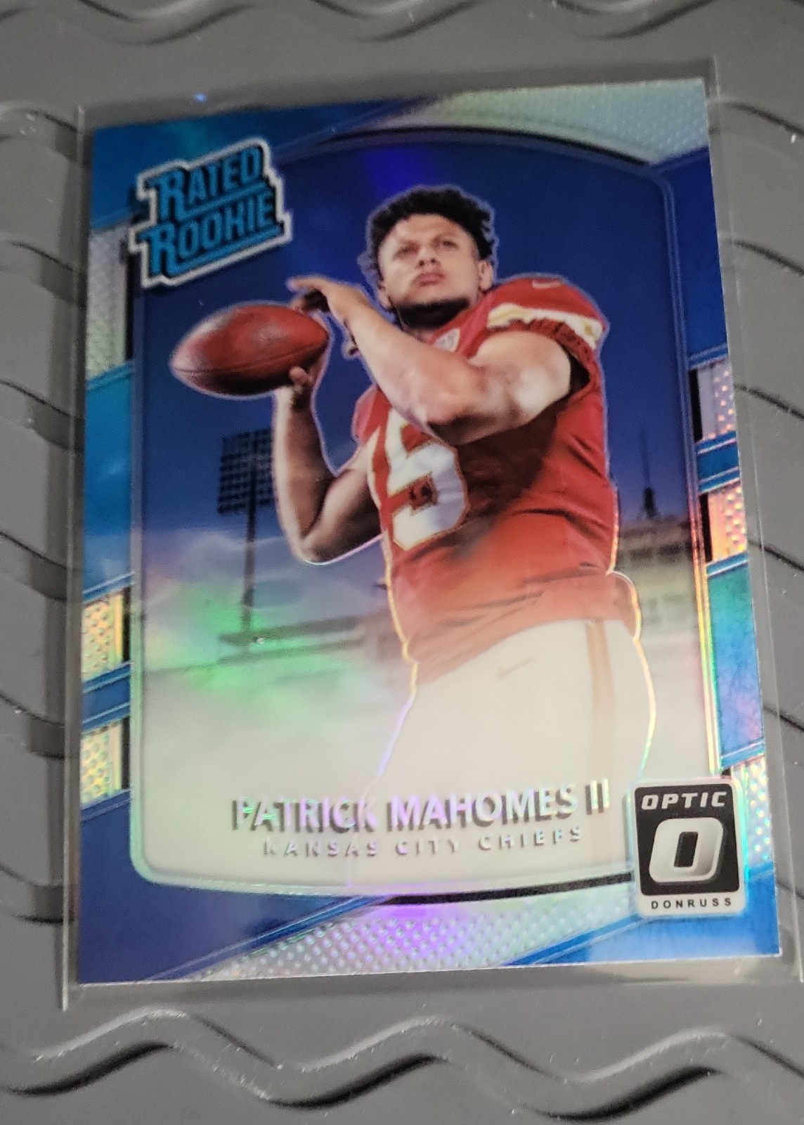 2017 Donruss Optic - Rated Rookie Patrick Mahomes II #177 Holo Prizm (RC)