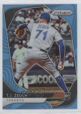 2020 Panini Prizm Mega Box Carolina Blue Prizm TJ Zeuch #3 Rookie RC uk2