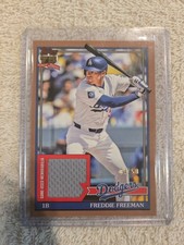 2026 Topps Series 1 Baseball Freddie Freeman Gold 1991 Relic Card Memorabilia/50