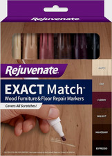 Rejuvenate Exact Match Wood Furniture Floor Repair Markers, 6 Count, Brown Mar