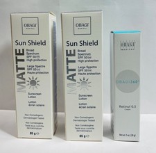 OBAGI SUNSHIELD MATTE SPF50 x 2 - RETINOL 0.5 1 oz BRAND NEW-AUTHENTIC