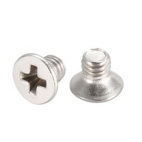 50Stk. M3 X 4Mm Edelstahl Gespreizt Flach Kopf Kreuzschlitz Maschine Schrauben