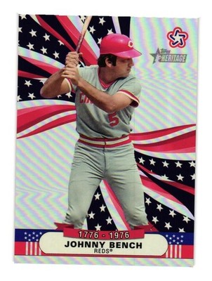 2026 Topps Heritage Bicentennial Stars - Johnny Bench (BS-1)  Cincinnati Reds