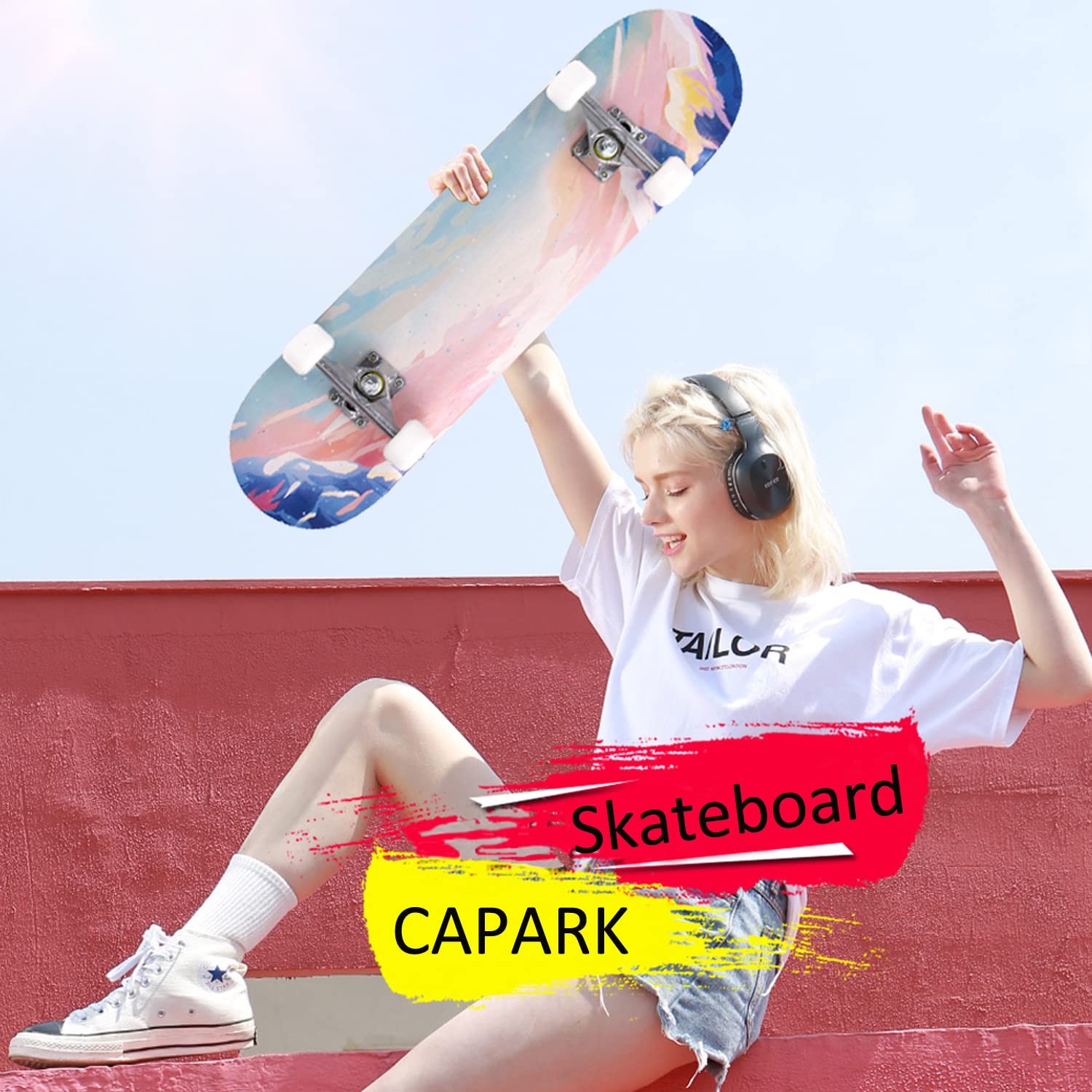 Skateboards for Beginners Adults Youths Teens Kids Girls Boys 31 Inch Pro Com...
