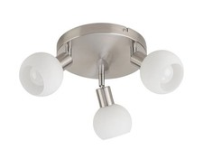 Livarno Home LED-Deckenleuchte Deckenlampe Rund Glasschirm 3-flammig 