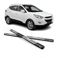 Edelstahl Seitenschweller Schwellerrohre FüR Hyundai Tucson 2004-2009 Schwarz