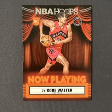 Ja'Kobe Walter 2024-25 Panini NBA Hoops Now Playing Rookie Toronto Raptors #7