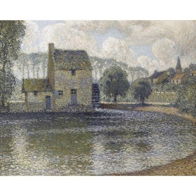 Grey Mill, Montreuil Bellay - 40x50 Inch Rolled Canvas Wall Art Print