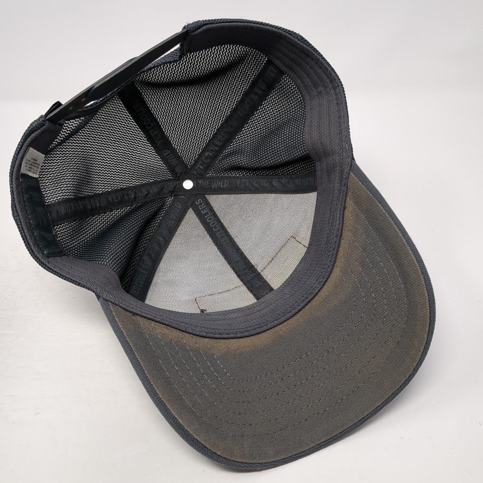 YETI Patch Snapback Trucker Hat Gray One Size Adj… - image 7